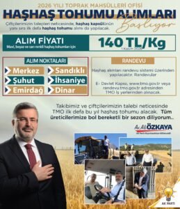 Haşhaş Üreticimizin Emeğini ve Ürününü Korumaya Devam Ediyoruz